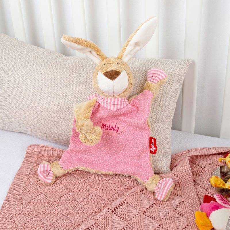 Sigikid Namensschnuffeltuch Hase rosa Limitierter Zeitrabatt