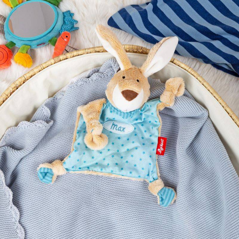 Sigikid Namensschnuffeltuch Hase türkis Fabrikpreis
