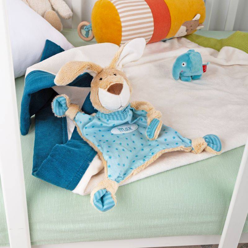 Sigikid Namensschnuffeltuch Hase türkis Fabrikpreis