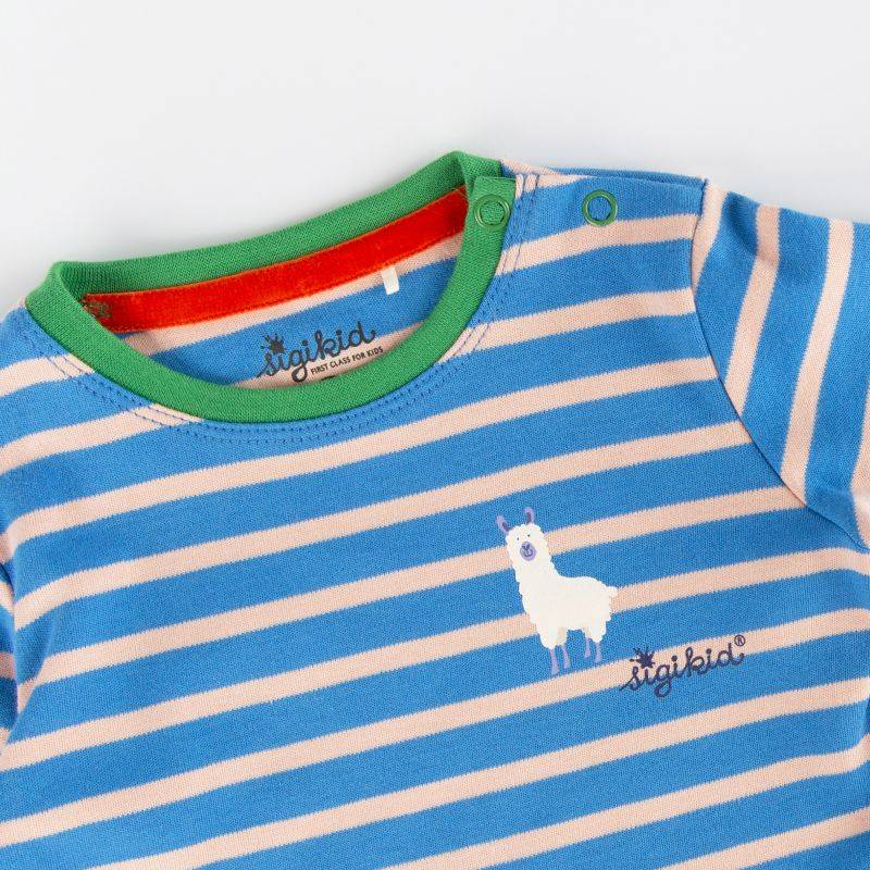 Sigikid Baby Kleid Crazy Lama, blau gestreift Wochenangebot