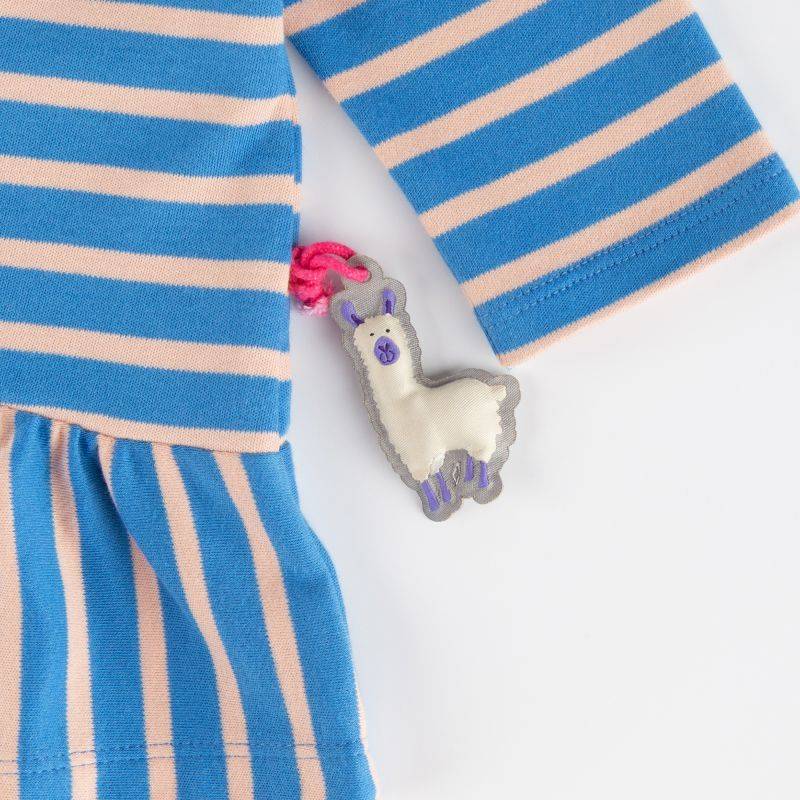Sigikid Baby Kleid Crazy Lama, blau gestreift Wochenangebot