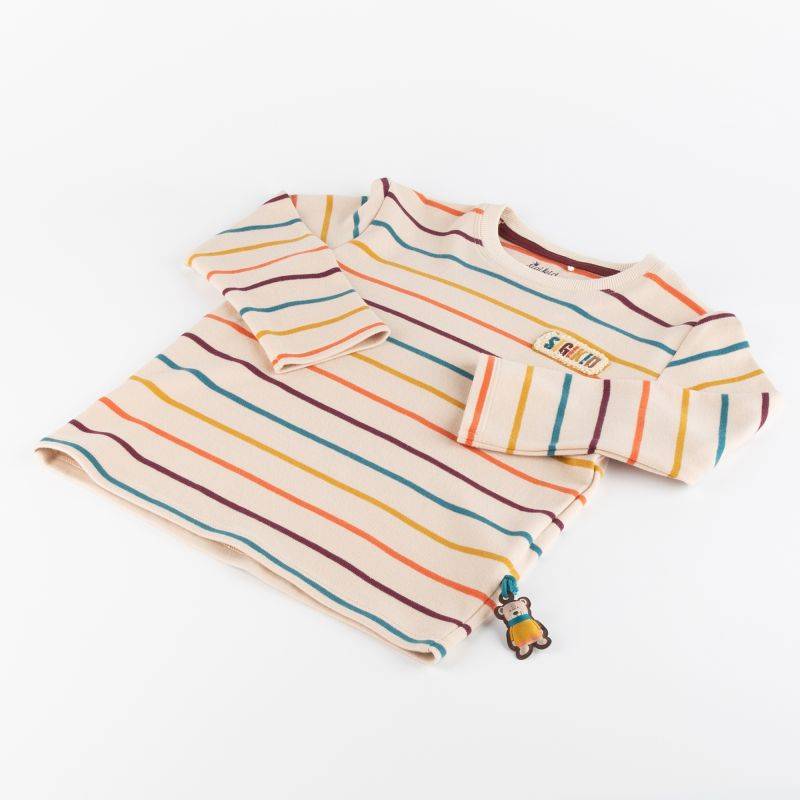 Sigikid Kinder Langarmshirt, bunt gestreift Kostenlose Rückgabe