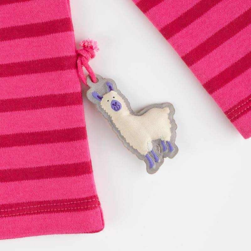 Sigikid Kinder Langarmshirt Crazy Lama, pink gestreift JETZT KAUFEN