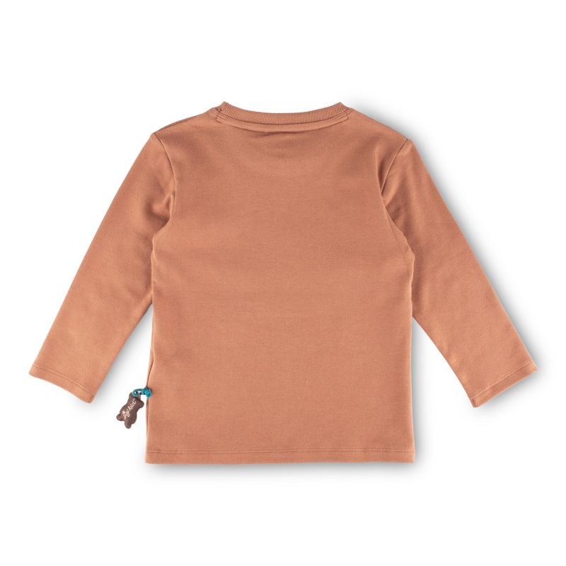 Sigikid Kinder Langarmshirt Bär, braun Letzter Tag