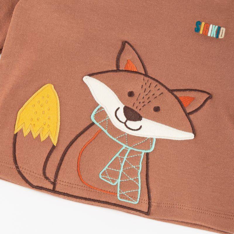 Sigikid Baby Langarmshirt Fuchs, braun Vierteljährliche Förderung