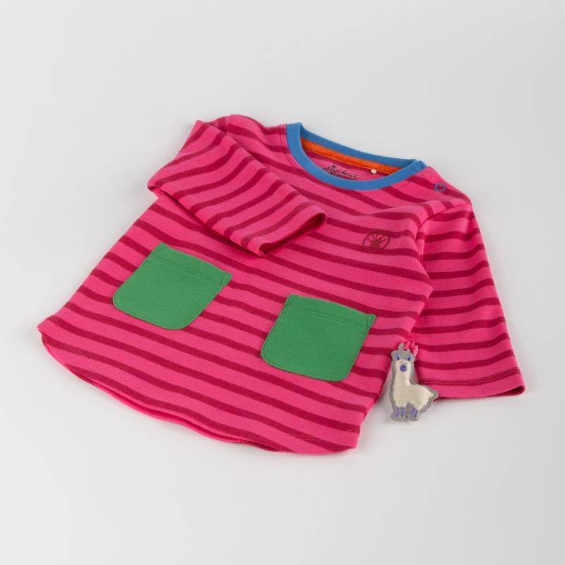 Sigikid Baby Longshirt Crazy Lama, pink gestreift Bis zu 55% Rabatt