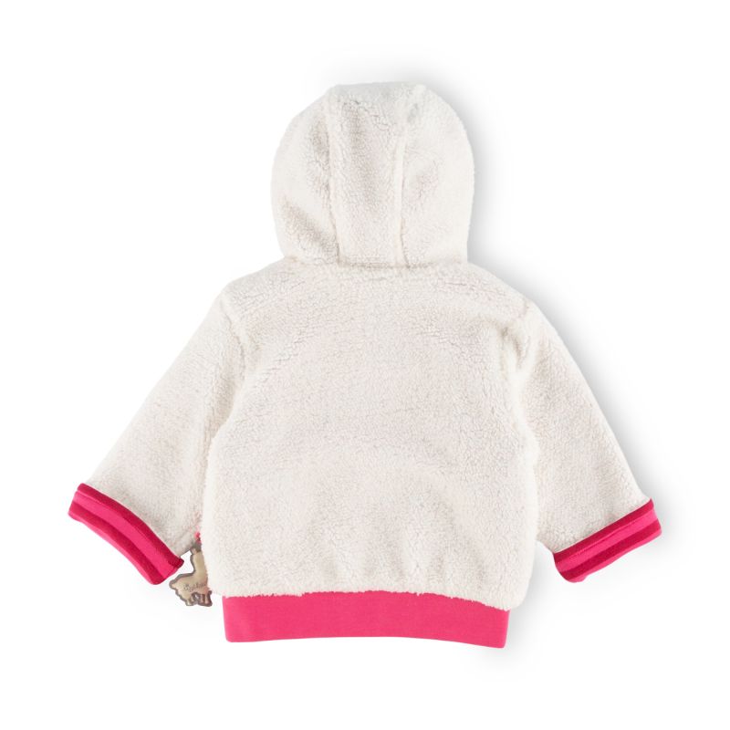 Sigikid Baby Teddyjacke Crazy Lama, weiß Fabrikladen