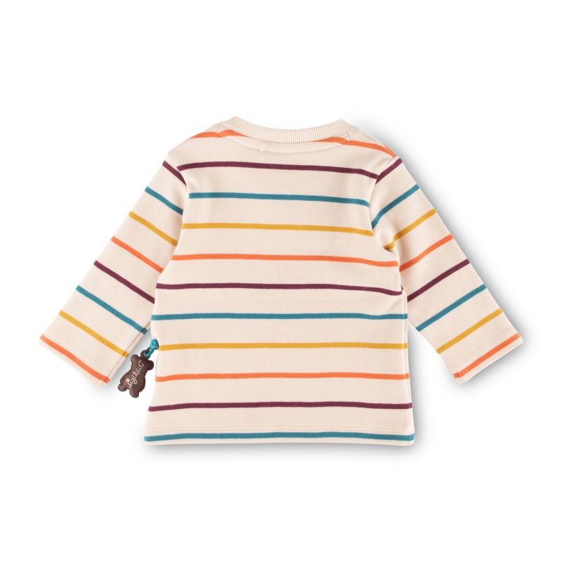 Sigikid Baby Langarmshirt Bär, bunt gestreift 50% Rabatt für begrenzte Zeit