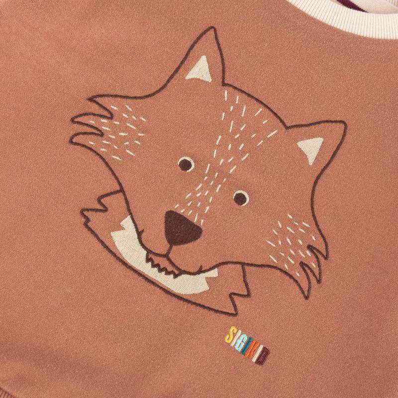 Sigikid Kinder Wendeshirt Fuchs, bunt gestreift oder braun Rabatte dieses Monats