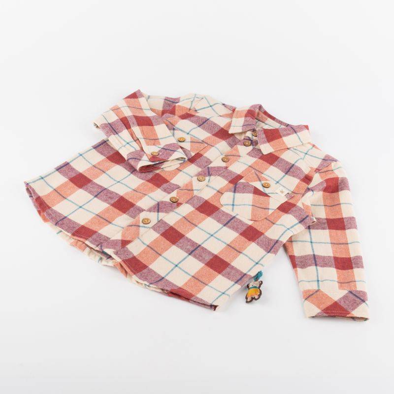 Sigikid Kinder Karo Flanellhemd, rot -beige 2025