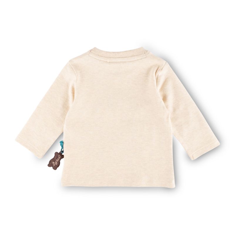 Sigikid Baby Langarmshirt Fuchs, beige meliert Outlet