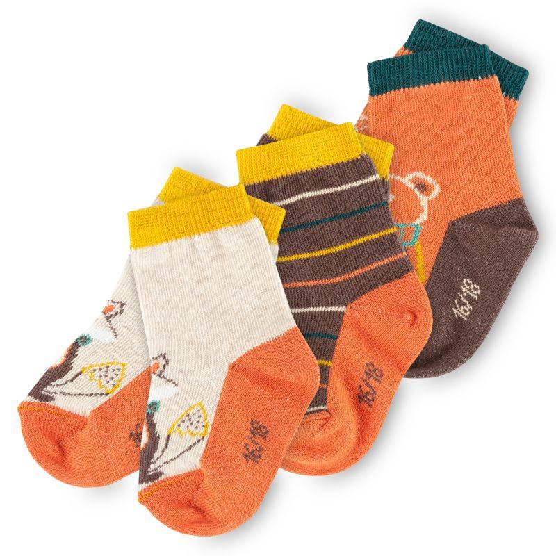 Sigikid Baby 3er Socken-Set, Bär und Fuchs im Angebot