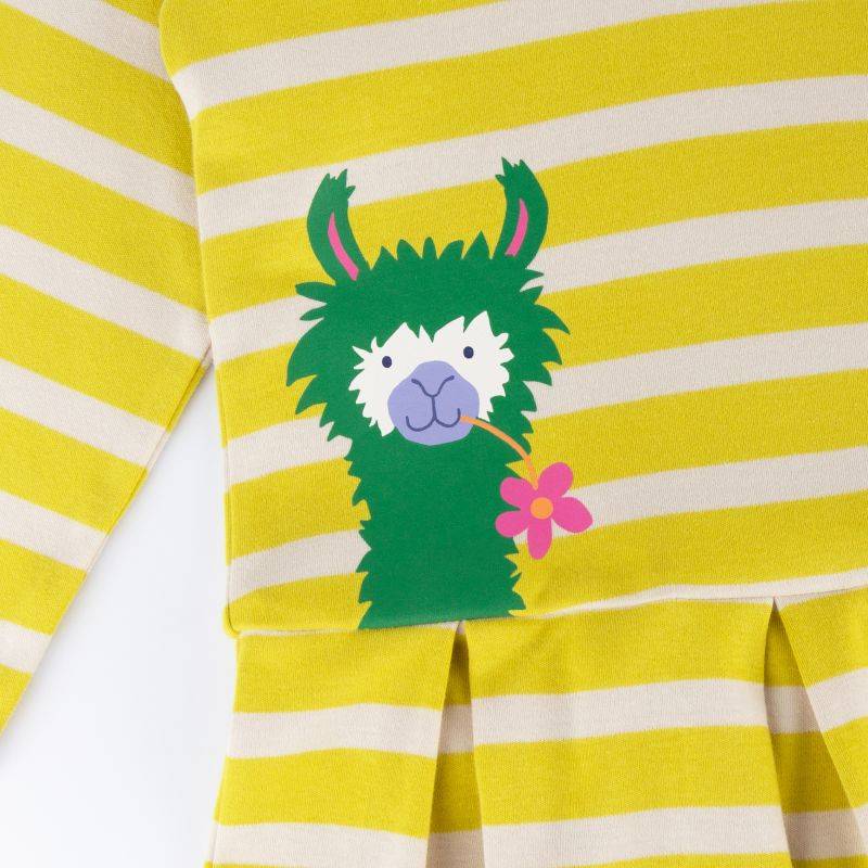 Sigikid Kinder Kapuzenkleid Crazy Lama, gelb gestreift Meist gekauft