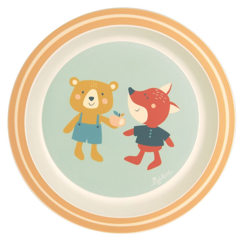 Sigikid Kinder Teller Fuchs 4 Freunde rPET Lagerräumung