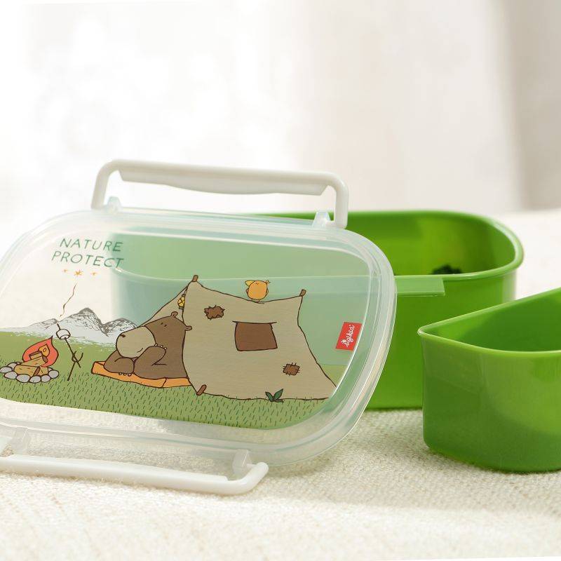 Sigikid Kinder Brotzeitbox mit Bär Forest Grizzly Sonderangebot der Fabrik