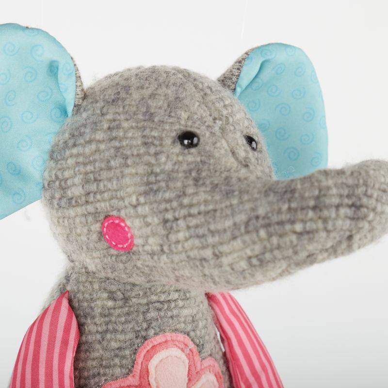 Sigikid Kuscheltier Elefant rosa, Patchwork Sweety Blitzangebot