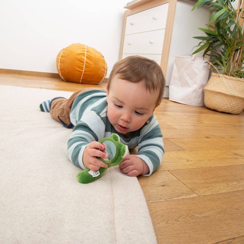 Sigikid Baby Greifling Frosch mit Spiegel, Red Stars Exklusivangebot