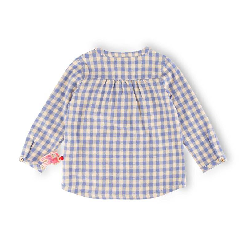 Sigikid Kinder Karo Flanellbluse, blau-weiß Letzter Tag
