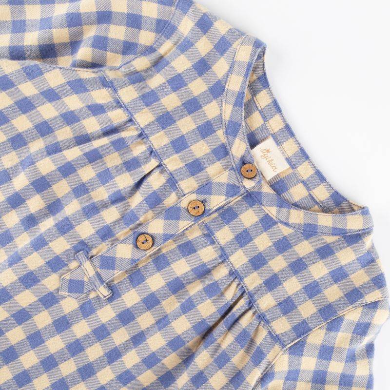Sigikid Kinder Karo Flanellbluse, blau-weiß Letzter Tag