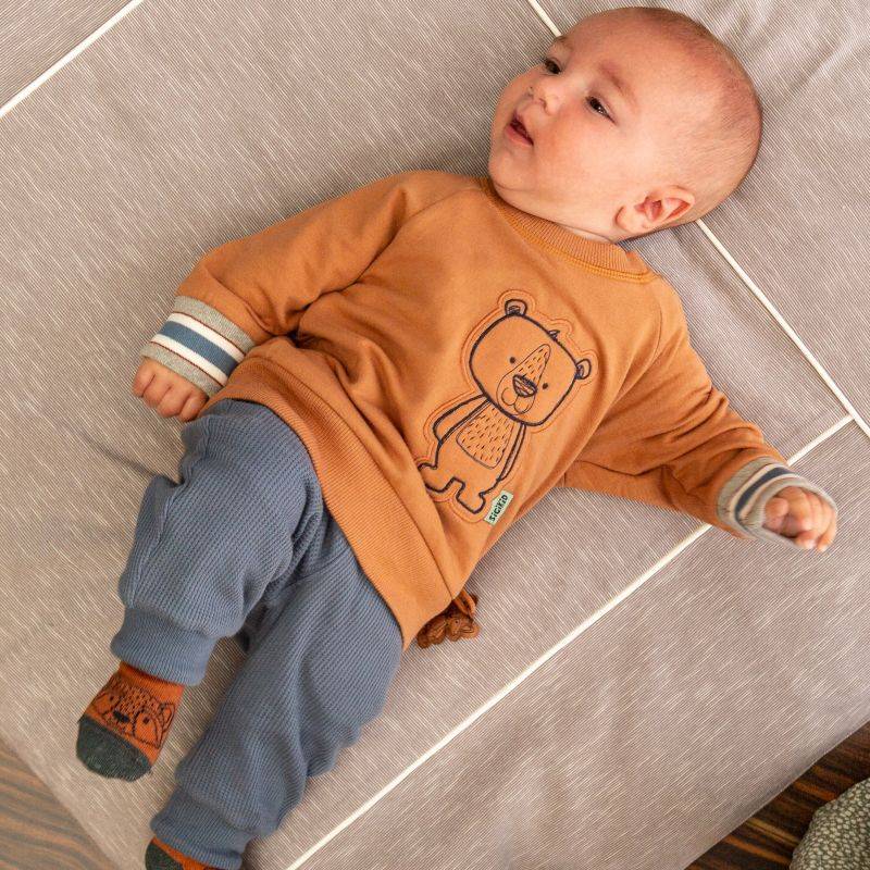 Sigikid Baby Wendehose mit Beinbündchen, grau oder blau Clearance-Verkauf