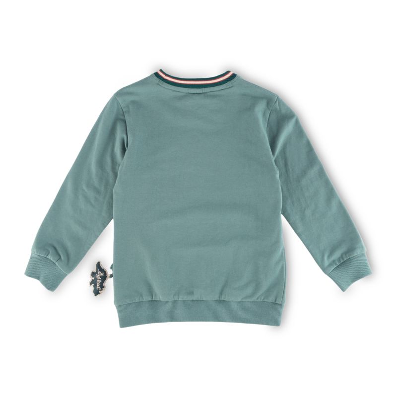 Sigikid Kinder Sweatshirt Dino, grün zollfrei