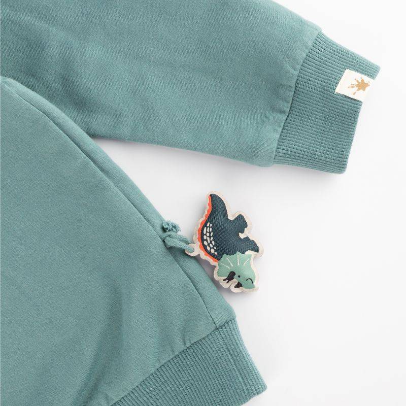 Sigikid Kinder Sweatshirt Dino, grün zollfrei