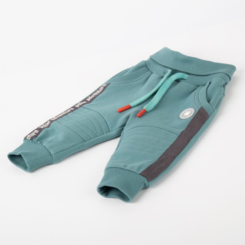 Sigikid Baby Sweathose mit Beinbündchen, türkis 50% Rabatt für begrenzte Zeit