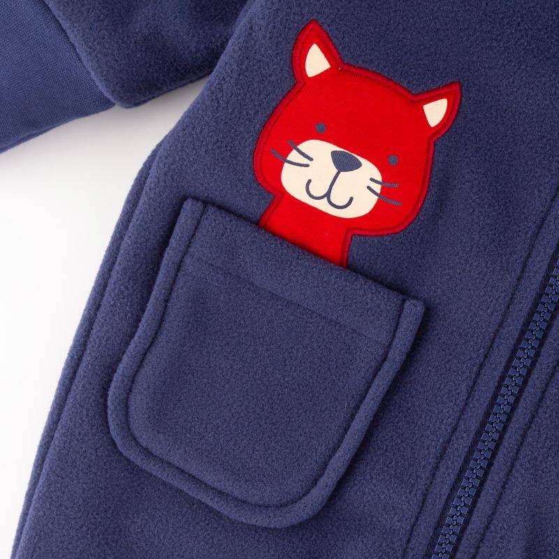 Sigikid Baby Fleece Overall Katze, dunkelblau Rabatte dieses Monats