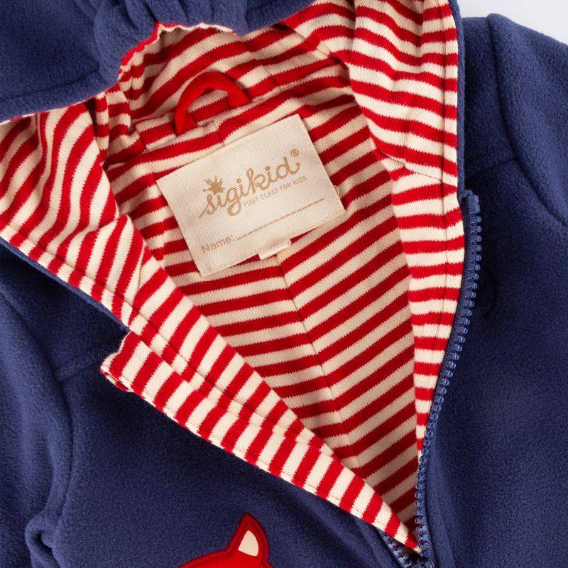 Sigikid Baby Fleece Overall Katze, dunkelblau Rabatte dieses Monats