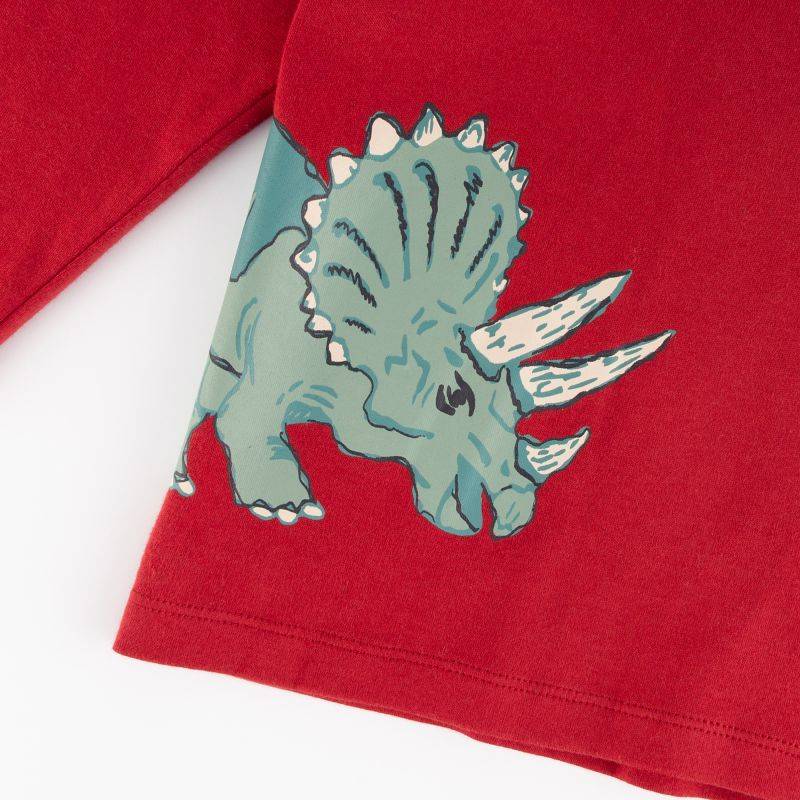 Sigikid Kinder Langarmshirt Dino, dunkelrot Outlet