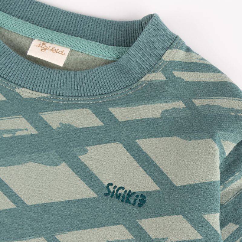 Sigikid Kinder Sweatshirt Dino, grün im Angebot