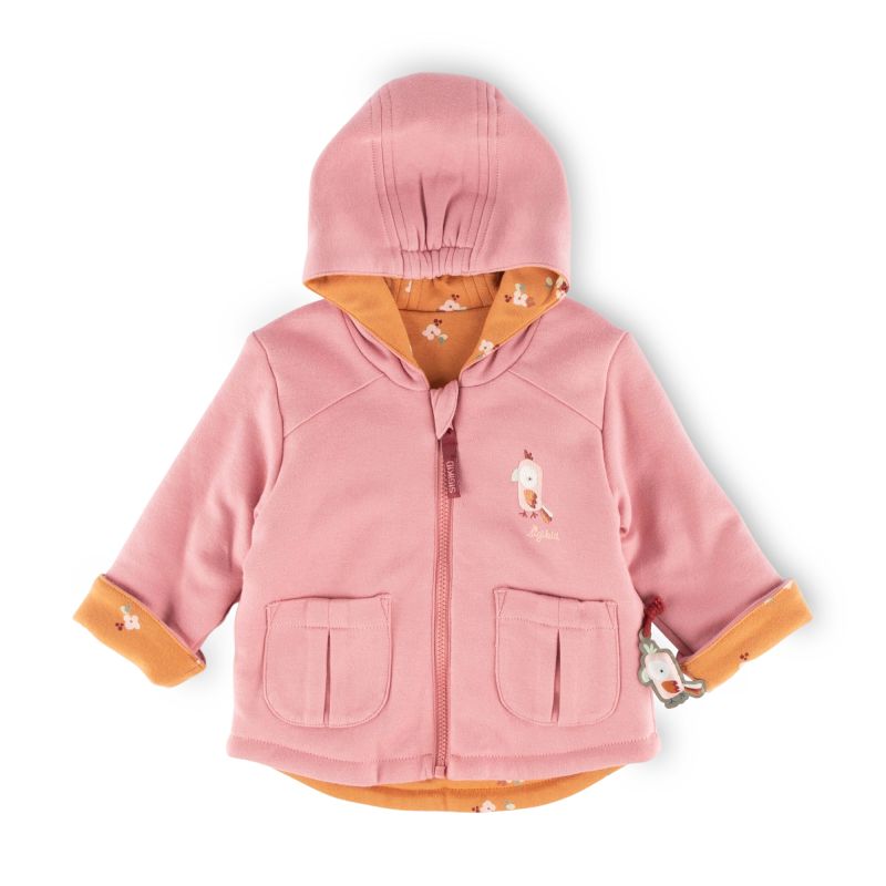 Sigikid Baby Wendejacke, Blümchen Print und rosa Fabrikverkauf