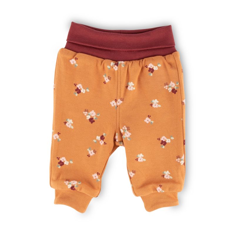 Sigikid Baby Wendehose, Blümchen Print und dunkelrot Blitzverkäufe