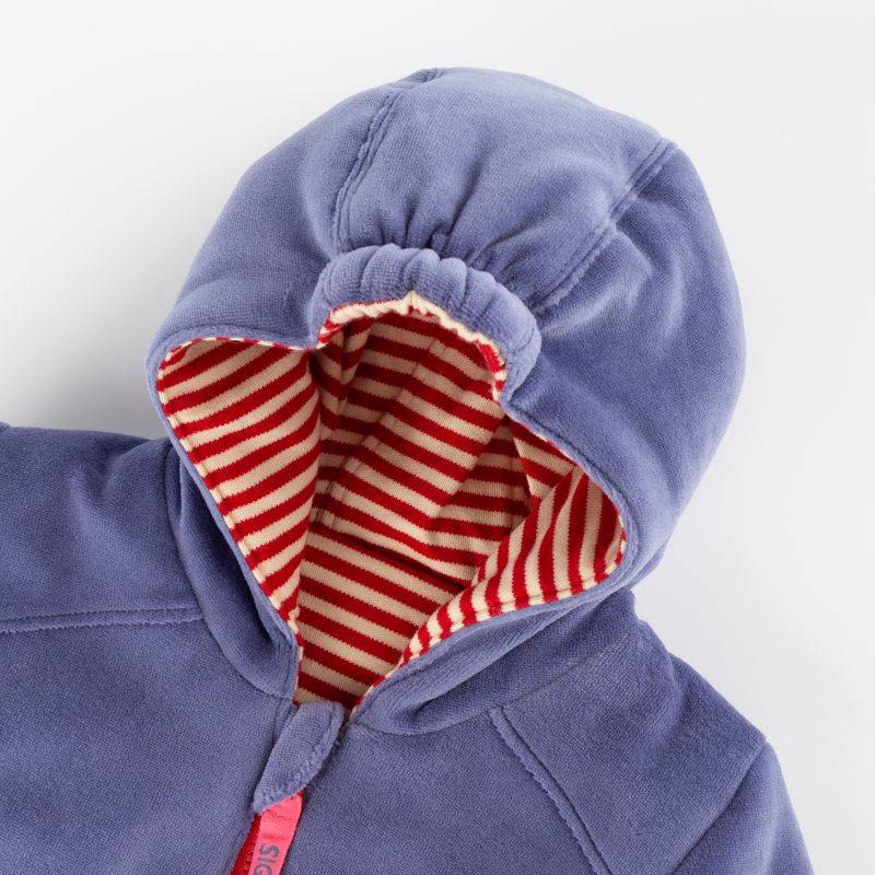 Sigikid Baby Wendejacke Katze, Nicki blau oder rot-weiß geringelt Fabrik Onlineshop