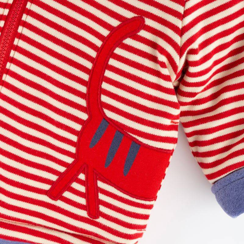 Sigikid Baby Wendejacke Katze, Nicki blau oder rot-weiß geringelt Fabrik Onlineshop