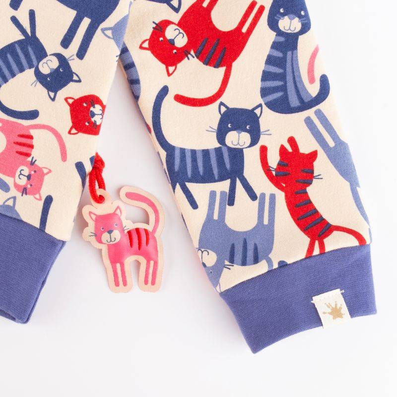 Sigikid Kinder Sweatshirt, bunter Katzen-Print Sonderangebot