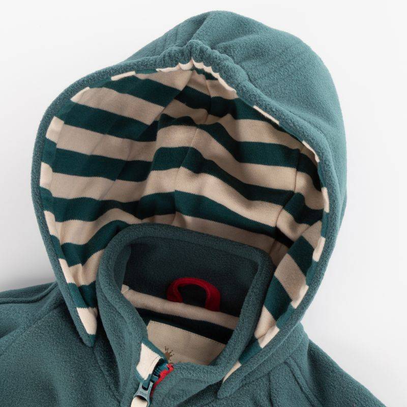 Sigikid Kinder Fleecejacke mit Kapuze Dino World, grün Flash Sale