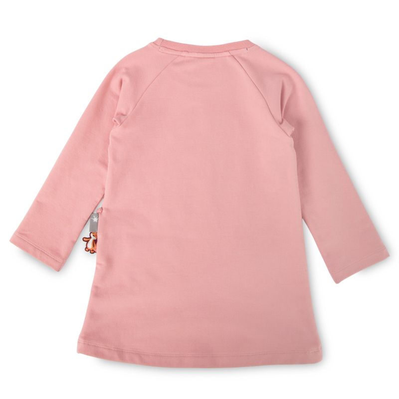 Sigikid Kinder Sweatkleid Dancing Leaves in Rosa Begrenztes Angebot
