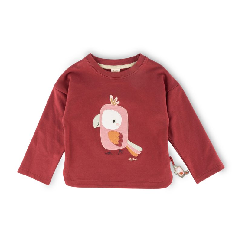 Sigikid Kinder Sweatshirt mit Kakadu Motiv, dunkelrot Online Shopping