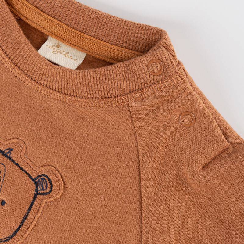 Sigikid Baby Sweatshirt mit Bären Motiv, braun Exklusivangebot