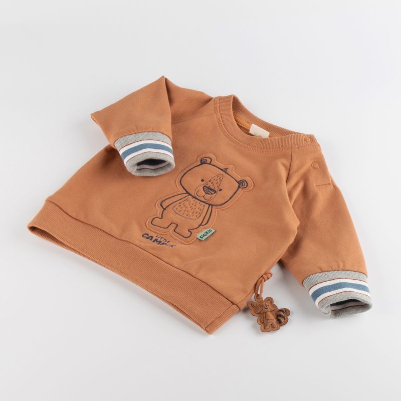 Sigikid Baby Sweatshirt mit Bären Motiv, braun Exklusivangebot
