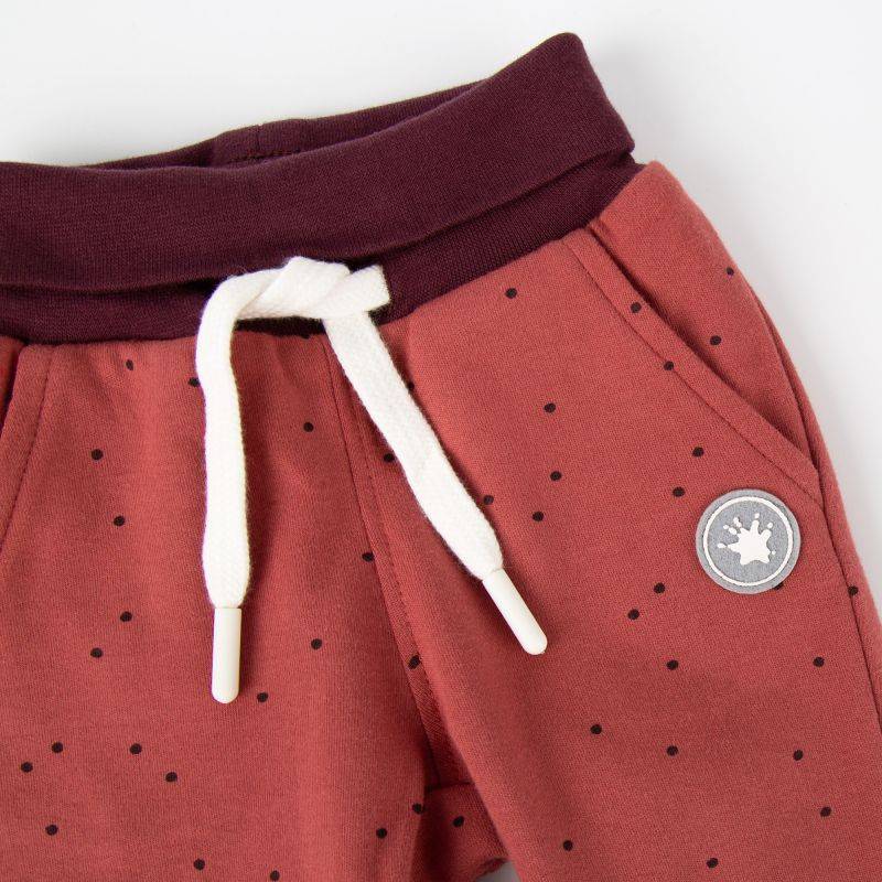 Sigikid Baby Wendehose rotbraun mit Pünktchen oder dunkelrot Preisnachlass