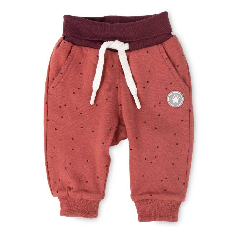 Sigikid Baby Wendehose rotbraun mit Pünktchen oder dunkelrot Preisnachlass