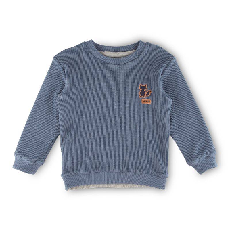 Sigikid Kinder Langarm Wendeshirt Forest Adventure, blau oder grau Osterangebot