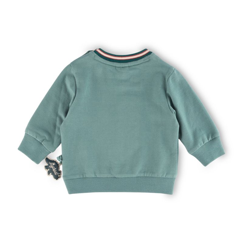 Sigikid Baby Sweatshirt mit Dino Motiv, grün Valentinstagsangebot