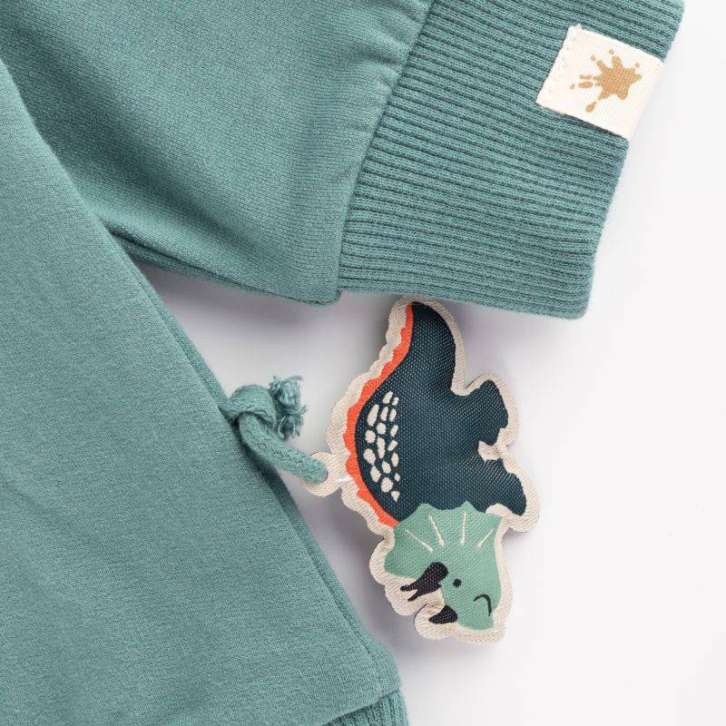Sigikid Baby Sweatshirt mit Dino Motiv, grün Valentinstagsangebot