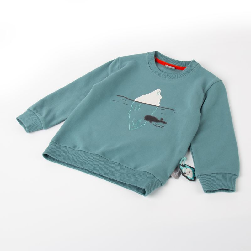 Sigikid Kinder Sweatshirt Polar Expedition, türkis Saisonale Angebote