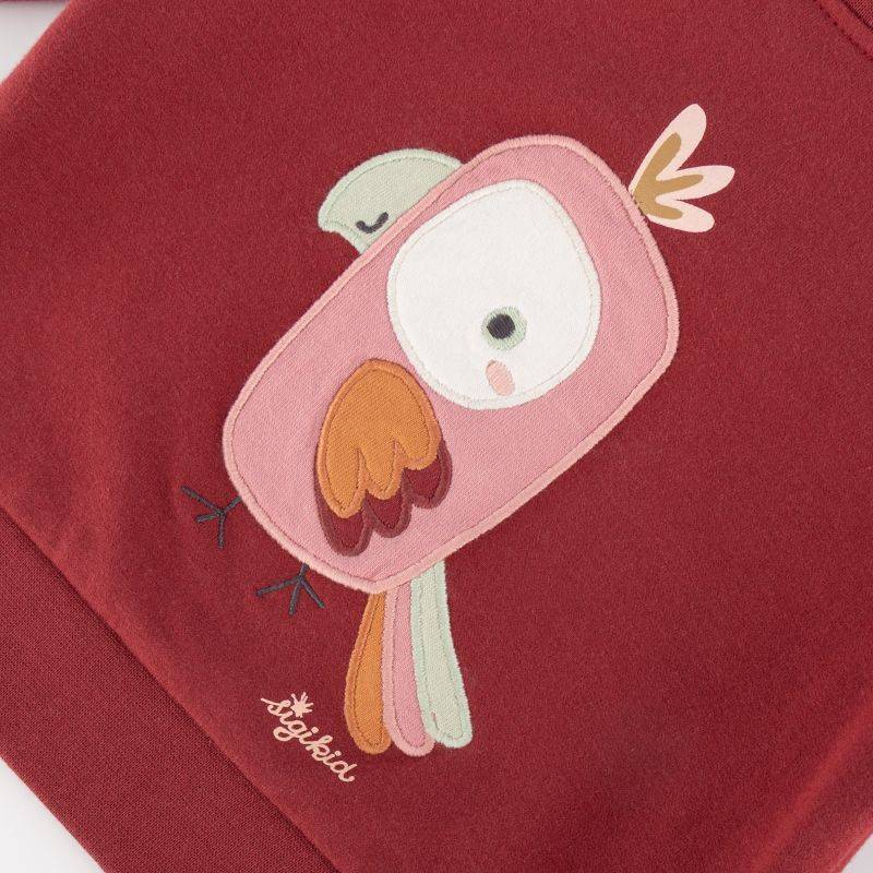 Sigikid Baby Sweatshirt Kakadu, dunkelrot Sonderangebote