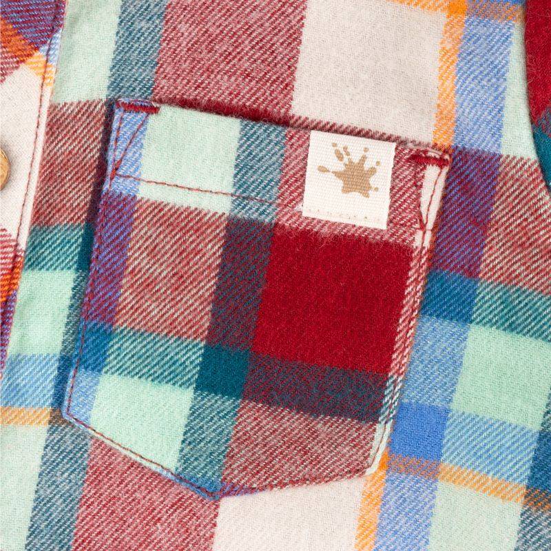Sigikid Kariertes Baby Flanellhemd Dino World, Langarm Super Sparpreis