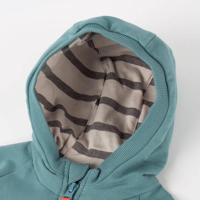 Sigikid Kinder Sweatjacke mit Kapuze, türkis Kostenlose Rückgabe